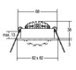 LED-Einbaustrahler 5W LOOP-S 3000K 450lm Konv 1LED Kst IP20 ws mt RF:hochglänzend