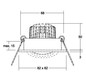LED-Einbaustrahler 6W 3000K 730lm Konv ti mt 1LED Alu IP20 RF:hochglänzend