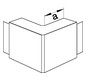 Außeneck LF-K 40x40mm 90° ver-ws RAL9016 HFT Kst hfr
