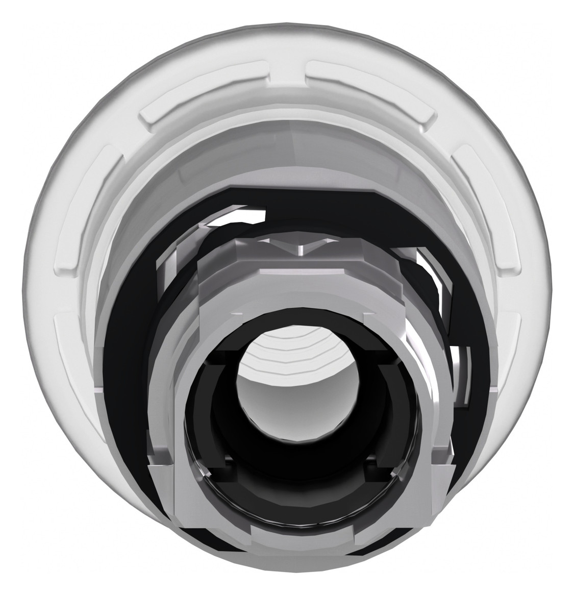 Drucktaster Front 1f ws bel.b Ø22,5mm rnd Geeignet für Beleuchtung IP66