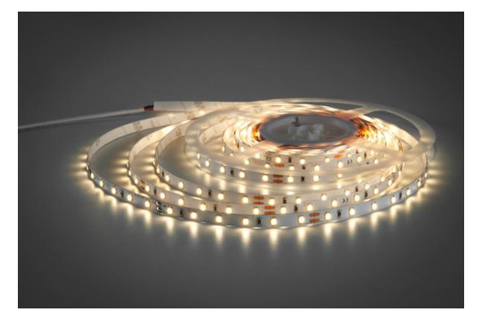 LED-Lichtband 4,8W/m ws 3000K 60Stk/m IP00 DC LED nicht austauschbar 5000mm