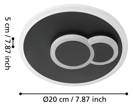 EGLO LED-Deckenleuchte D:200       30659 
