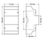 Drehstromzähler Vierleit elektr digi 65A geeicht B 5A RS-485 184-276V/N-L S0