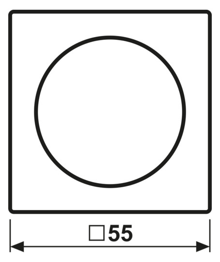 Abdeckung Symbol Dimmer AS/A aws glz