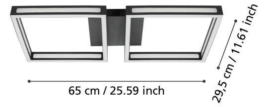EGLO LED-Deckenleuchte 650x300     99788 