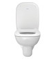 Duravit WC-Sitz D-Code Compact ohne Absenkautomatik, Scharniere Edelstahl, weiß
