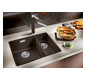 Blanco Becken SUBLINE 340/160-F SILGRANIT 55,2 x 42,7 cm, cafe, Hauptbecken links, ohne Ablauffernbedienung
