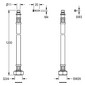 AR Schlauch, F5, G3/4 und Steckfitting, 1200mm, DN10, gerade, 2030060321