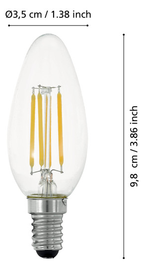 EGLO Leuchtmittel E14-LED C35     110182 
