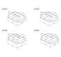 Wemefa Kunststoffrosette Nr. 8703, für Standrohr 35 x 10 mm, weiß, 2-tlg.