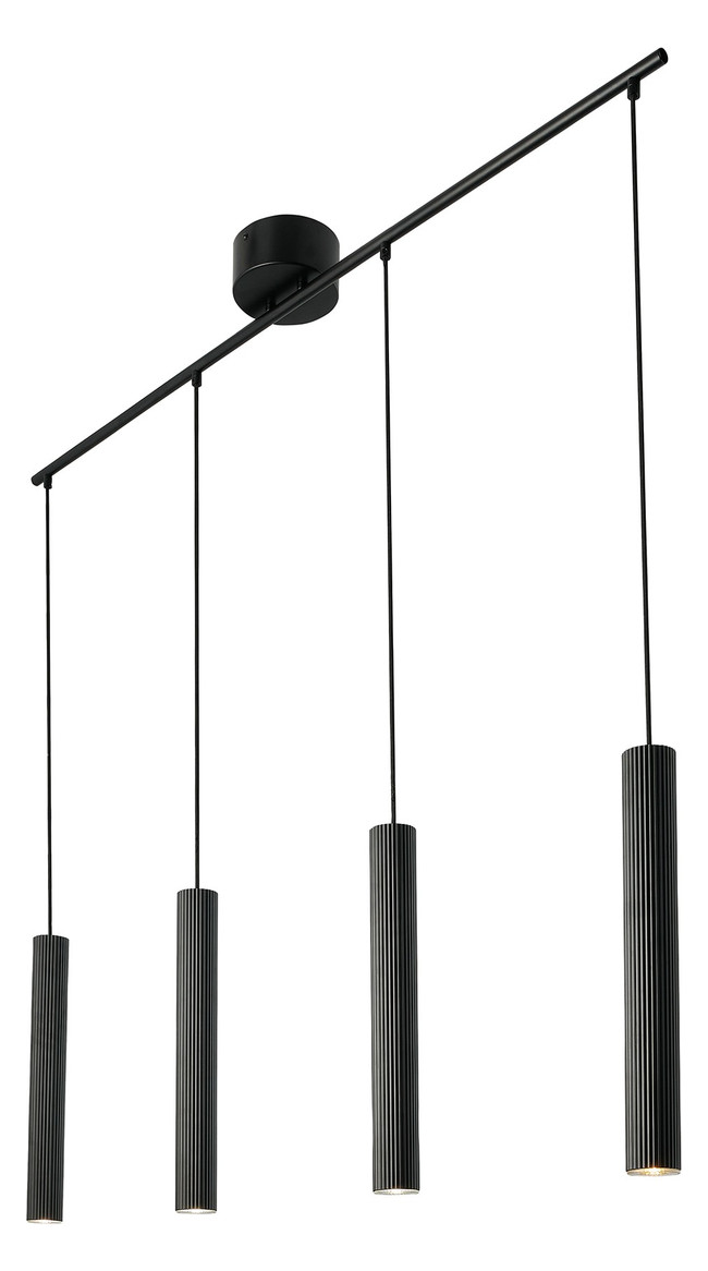 LED-Pendelleuchte 4x5W Vico sw GU10 sym IP20 4LEDs LED austauschbar