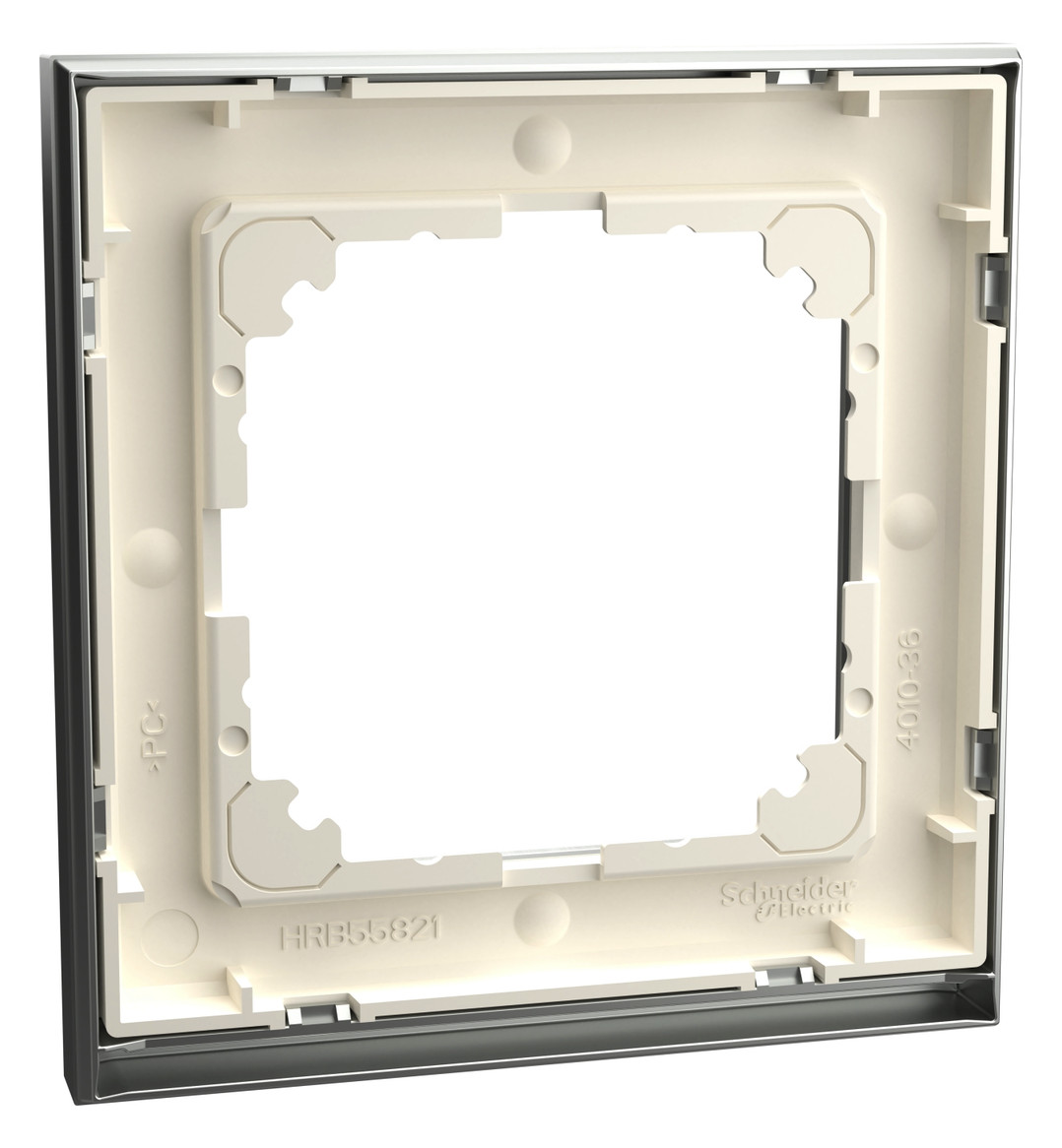 Rahmen 1f edst/alu mt M-Pure Decor Metall edelstahl/aluminium f.GEB-K