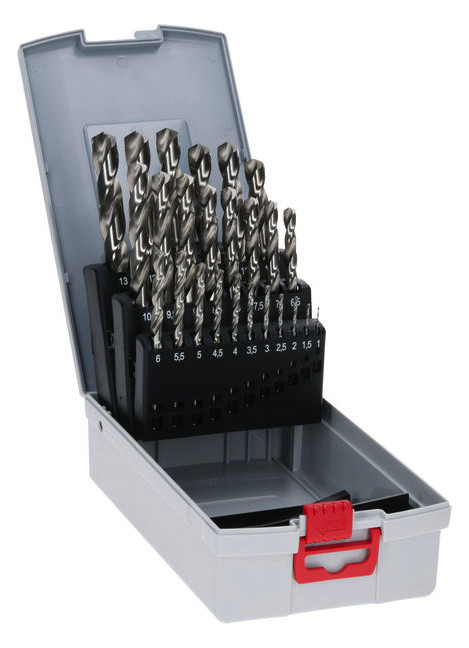 Bohrerset 25tlg Ø1-13mm HSS-G Box KstBox