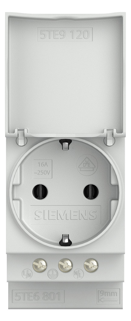 Steckdose REG 230V/AC 16A Klappd 2,5TE 64mm IP20