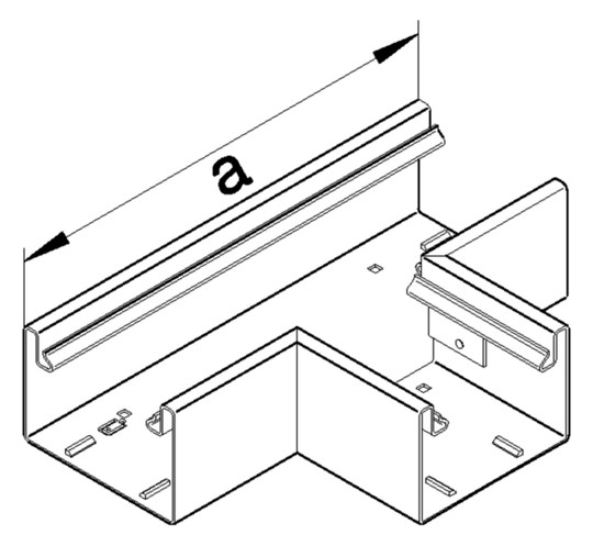 T-Stück GEB-K 100x170mm UT/OT ST natur g/vz