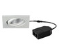 LED-Einbaustrahler 5W LOOP-S 3000K 450lm Konv 1LED Kst IP20 ws mt RF:hochglänzend