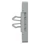 Zentralplatte USB 2f alu-si Klemmbef m.Aufdr aluminium-silber