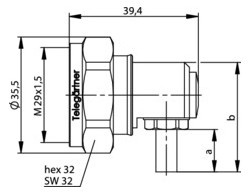 TEGA 7-16 Winkelstecker Cr     100024403 