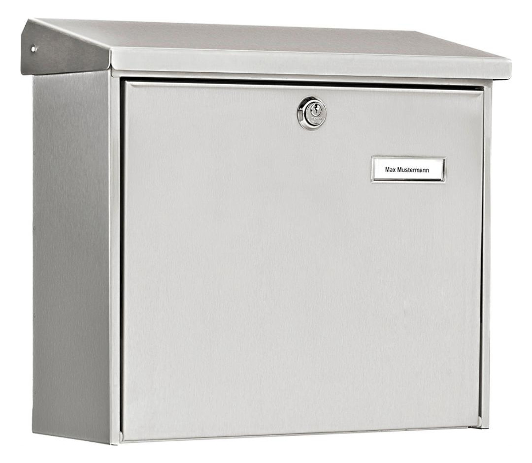 Briefkasten,Comfort 3913 Ni abschließbar,edelstahl matt gebürstet - BURG WÄCHTER - 2