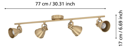 EGLO Spot SERAS messing-          900173 