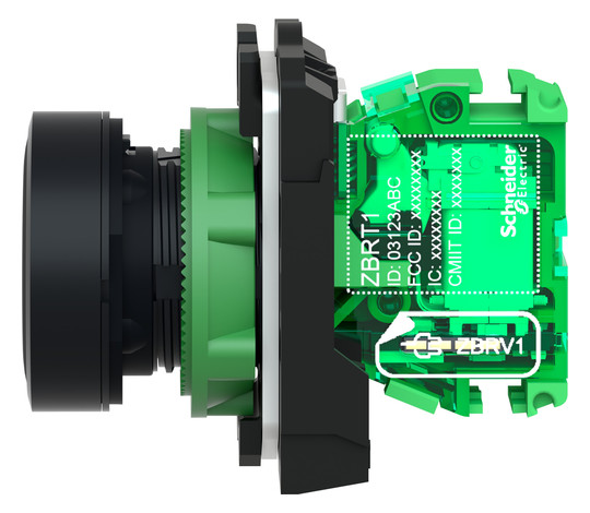 Drucktaster 1f sw rnd Ø22,5mm 1S IP30 fl Tastend