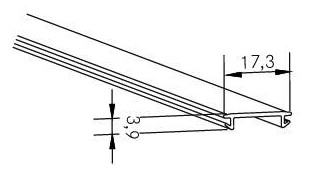 Profilabdeckung n.Konf IP00 Zubehör 100x17,3x3,9mm nur Konfektionierung