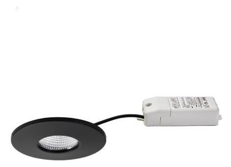 LED-Einbaustrahler 4,5W 2700-4000K 510lm Konv sw 1LED Alu IP44 mt RF:hochglänzend