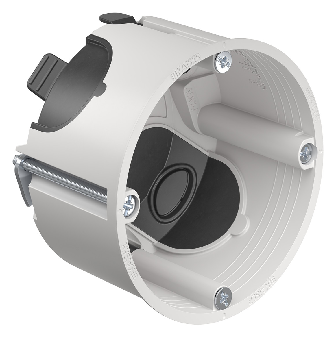 Hohlwanddose luftd Ø68x48mm Kst rnd IP3X Gehäusedurchführung durch Dichtmembran