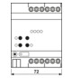 Dimmaktor KNX 0-225W REG 4TE 4Ausg Vor Ort-/Handbedienung