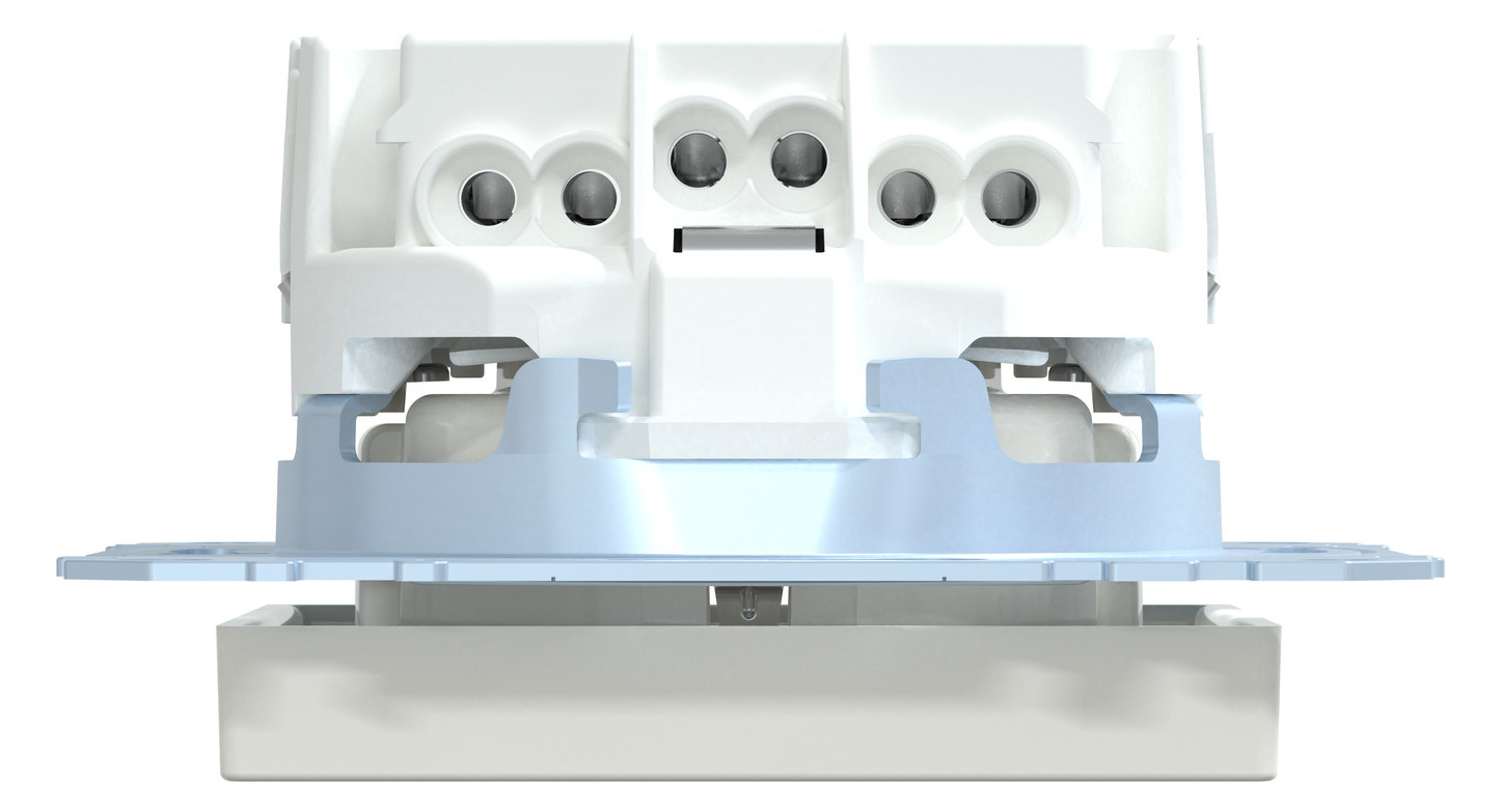 Steckdose 1f polws glz System M UP IP20