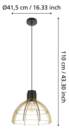 EGLO Hängeleuchte/1 E27            43767 