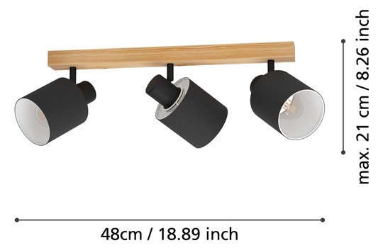 EGLO Spot BATALLAS braun, schwarz  99491 