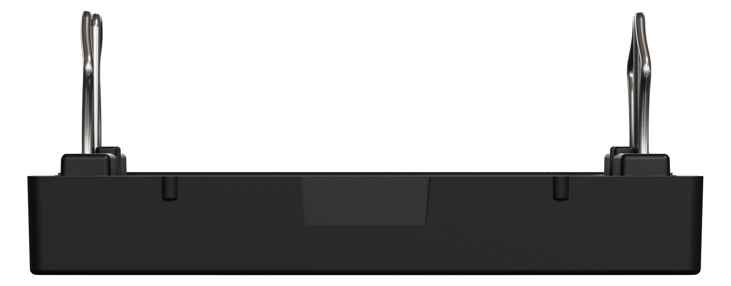 Zentralplatte USB sw einrasten m.Aufdr m.Beschr.Feld