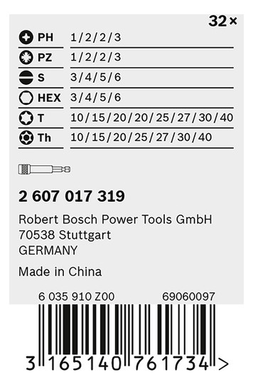 Bit-Set 32St Magnethalter 3xPH 4xPZ 8xTX 4xSchlitz m.Magnethalter