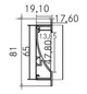 Profil n.Konf alu IP00 100x19,1x81mm nur Konfektionierung Ersatzteil Zubehör