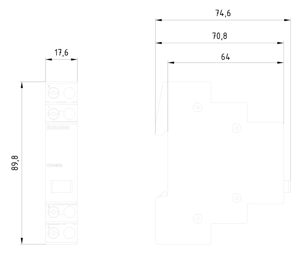 Taster REG 1S 1Ö 20A 230VAC 1TE