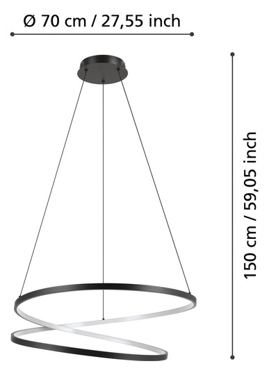 EGLO LED-Hängeleuchte D:700       901138 