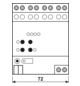 Jalousieaktor KNX REG 2f 6A Handbedien Vor Ort-/Handbedienung