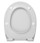 HARO WC-Sitz Evo Soft Close Premium weiß, Scharniere Edelstahl, Klappdübel, Schlitzscheibe