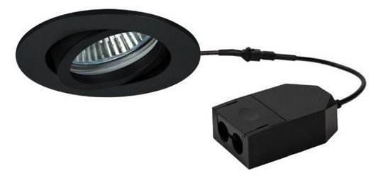 LED-Einbaustrahler 5W LOOP-R 3000K 410lm Konv 1LED Kst IP20 sw mt RF:hochglänzend