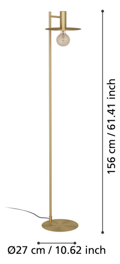EGLO Stehleuchte/1 E27 Messing-   900735 
