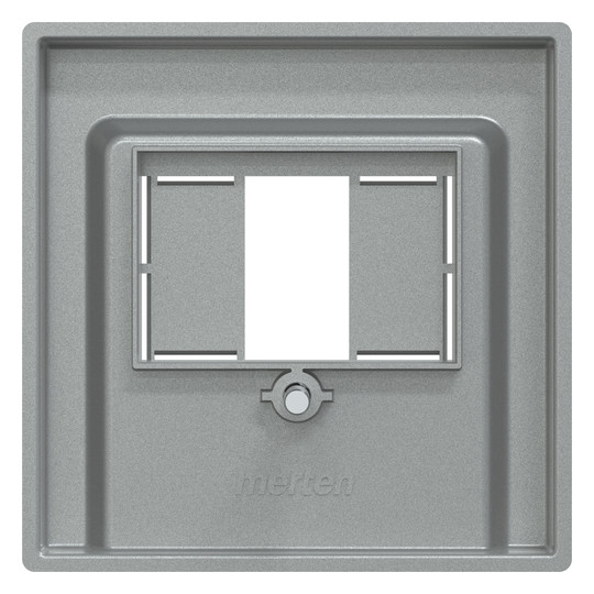 Zentralplatte TAE 2f System M alu Schraubbef
