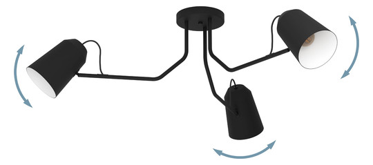 EGLO Deckenleuchte/3 E27          900188 