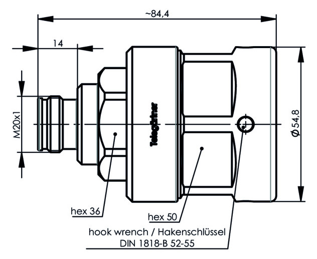 4.3-10-Buchse Rundkabel 5 50Ohm