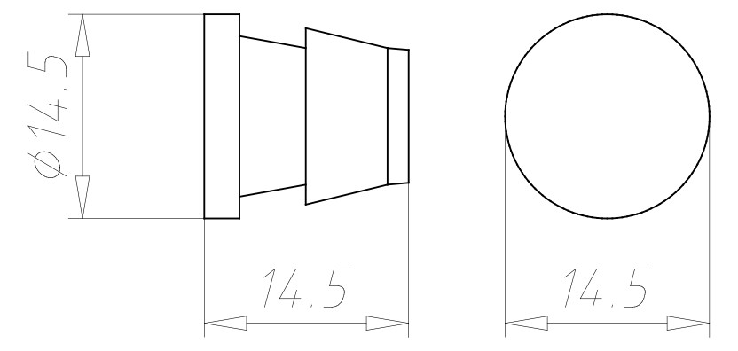 Rohrverschlussstopfen Kst Ø16mm Geeignet für f.flexible Rohre f.starre Rohre sw