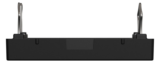 Zentralplatte USB sw einrasten m.Aufdr m.Beschr.Feld