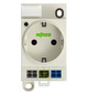 Steckdose REG 250V/AC 16A m.KontrLeuchte 2,5TE Mit Kontroll-Leuchte 84,7mm IP20
