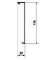 Oberteil SL-K 115mm Kst ver-ws RAL9016