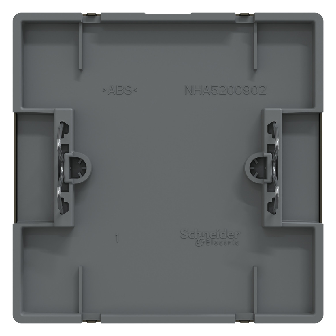 Zentralplatte Blindabd System Design mokka Schraubbef