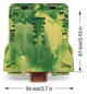 Schutzleiter-Reihenklemme Serie 285 10-70qmm gn/ge 1Etage Hutschiene TH35